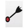dart in bull´s eye icon stationery