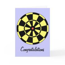 Dartboard Birthday Congratulations Card