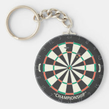 Dartboard & Darts: 3D Model: Key Chain