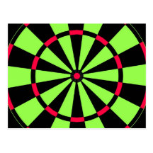 Dartboard Postcard