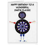 Darts Player Birthday Greeting Card