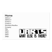 Darts What Else Is There? Business Card