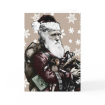 Darwin Atheist Christmas Card (Colour)