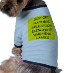 DARWIN evolution joke pet clothing