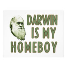 Darwin is my homeboy custom invitations