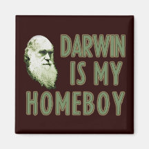Darwin is my Homeboy Fridge Magnets