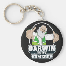 Darwin Is My Homeboy (Full Colour) Key Chains