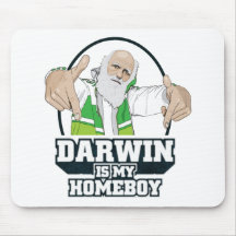 Darwin Is My Homeboy (Full Colour) Mousepad