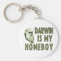 Darwin is my homeboy key chains