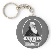 Darwin Is My Homeboy Keychains