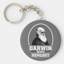 Darwin Is My Homeboy Keychains