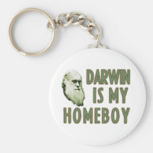 Darwin is my homeboy keychains
