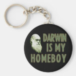 Darwin is my Homeboy Keychains