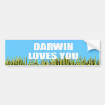 Darwin Loves You Bumper Sticker