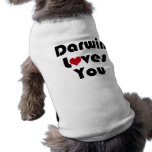 Darwin Lves You pet clothing