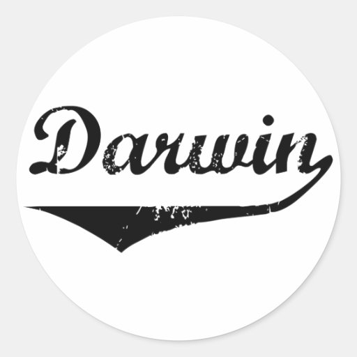 Darwin Round Sticker Zazzle