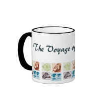 Darwin, The Voyage of the Beagle. Mug Tazas De Café