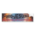 Darwin vs. Jesus bumper sticker bumper stickers