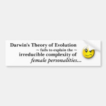 Darwin vs. reality bumper stickers