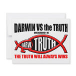 Darwin VS The Truth invitations