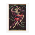 Das Ballett (The Ballet), Josef Fenneker Postcard