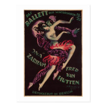 Das Ballett (The Ballet), Josef Fenneker Postcard