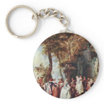 Das Moulinet By Lancret Nicolas (Best Quality) Keychain