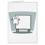 Das Schaf zum Quadrat Greeting Cards