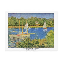 Das Seine Basin At Argenteuil By Claude Monet Postcard