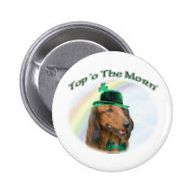 Daschund Top of the Morn Button