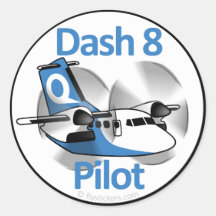 Dash 8 Pilot (Factory Livery) Stickers