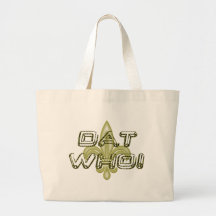 DAT WHO! New Orleans 3D Fleur de lis Tote Bag