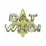 DAT WHO! Vintage 3D Fleur de lis t-shirts