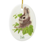 Dated, Custom Bunny Rabbit Ornament Animal ornaments