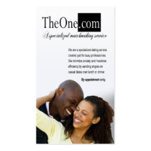 Dating Service, Matchmaking, Singles Business Card Templates