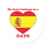 Dato Round Sticker