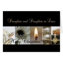Daughter and Daughter in Law Christmas collage Card