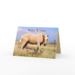 Daughter Happy Birthday Palomino Horse Card