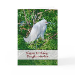 Daughter-in-law's Birthday Card with Snowy Egret