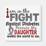 Daughter Means World To Me Diabetes Fridge Magnets