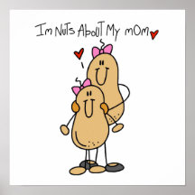 Daughter - Nuts About My Mum T-shirts and Gifts Posters