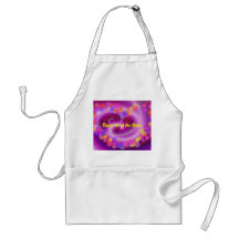 Daughter of the Bride Swirly Heart Apron