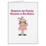 Daughters are Flowers Blooming in Our Hearts Cards