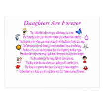 Daughters Are Forever Post Card postcards