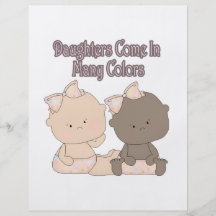 daughters come in many colours adoption design custom flyer