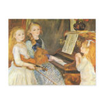 Daughters of Catulle Mendes; Pierre Auguste Renoir postcards