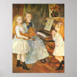Daughters of Catulle Mendes; Pierre Auguste Renoir posters