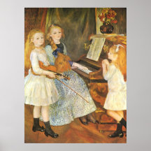 Daughters of Catulle Mendes; Renoir, Vintage Art Print