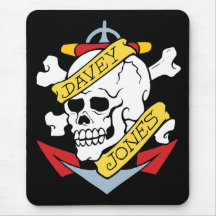 Davey Jones Tattoo Mousepads