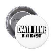 David Hume is my Homeboy Pinback Button